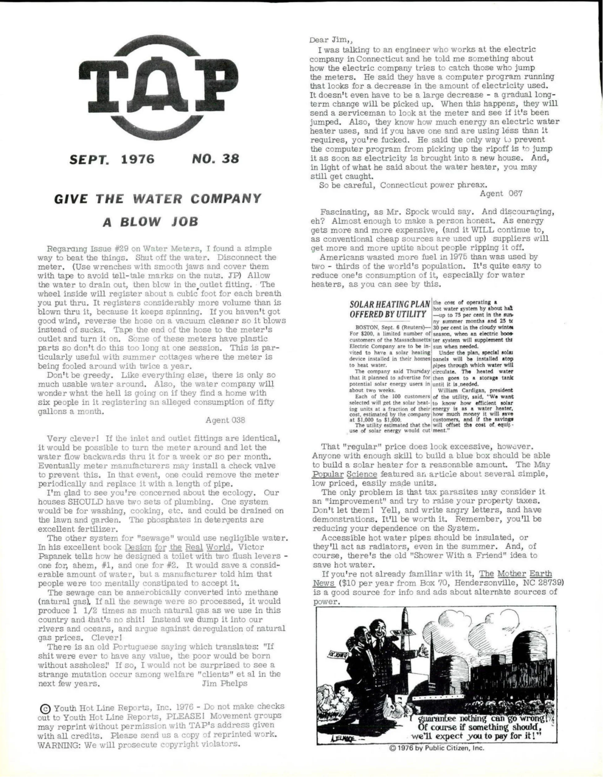 TAP No. 38 - Jumping Water and Electric Meters and Alternatives, Black Box Info