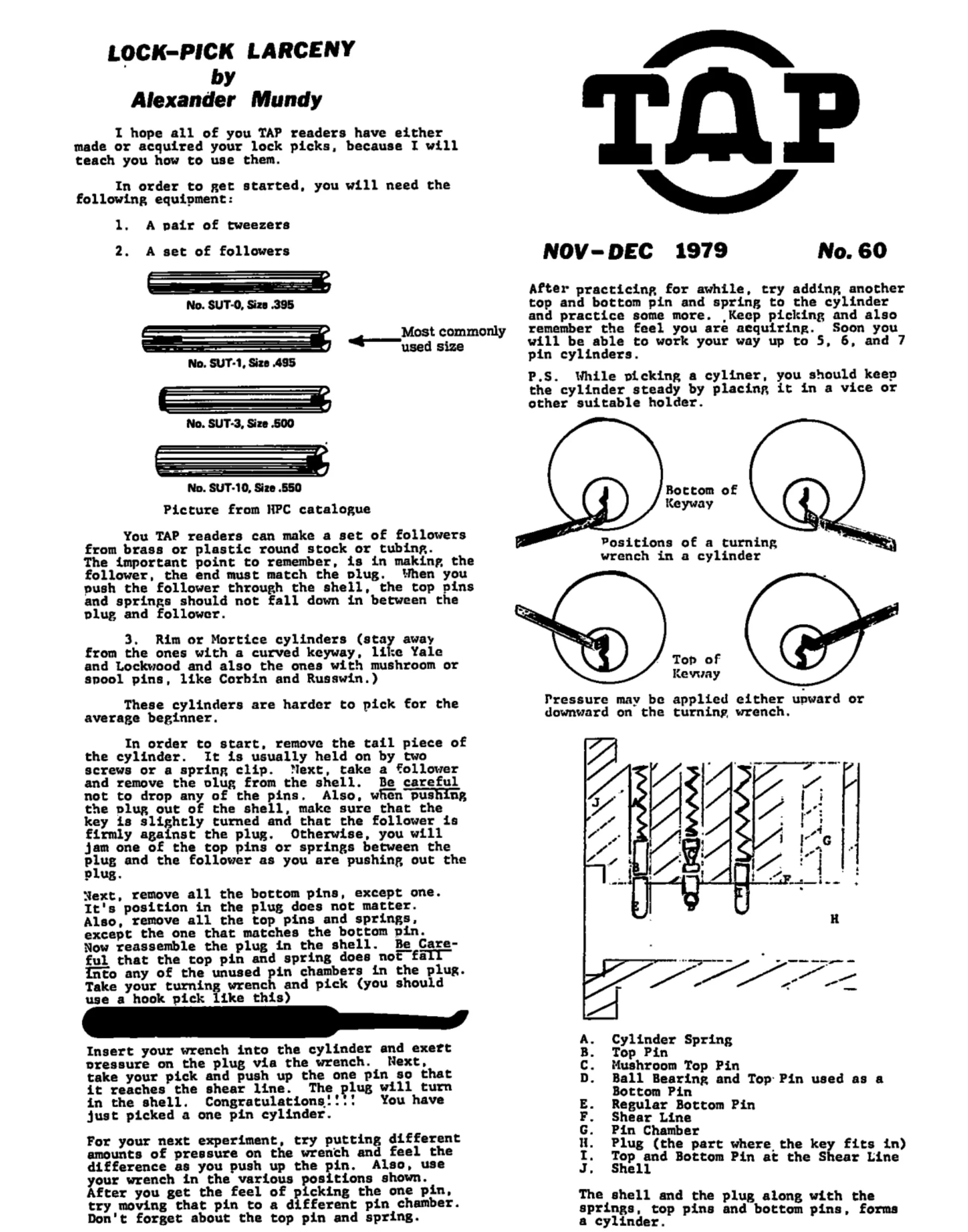 TAP No. 60 - Lock-Pick Larceny