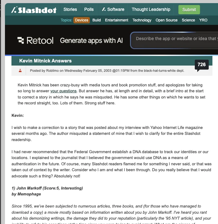 Kevin Mitnick Answers