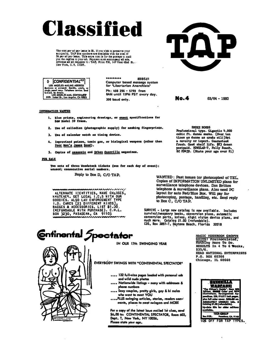 TAP Classified No. C4 - WATS-80 Symposium Announcement