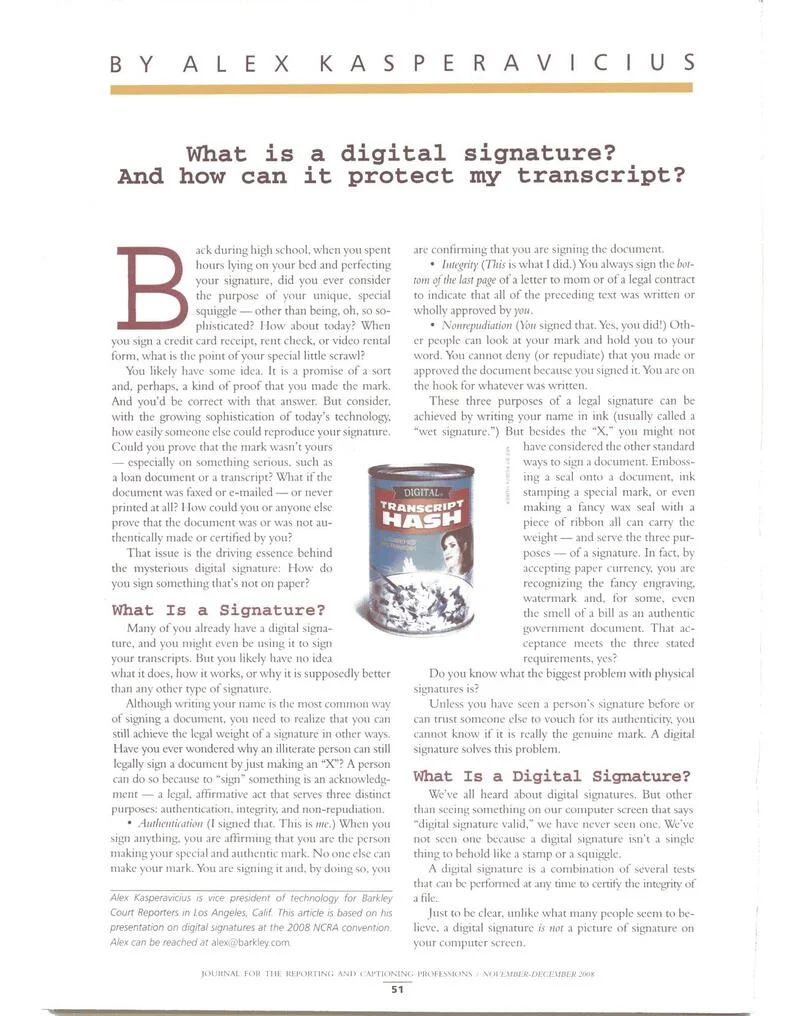 What Is a Digital Signature? And How Can It Protect My Transcript?